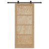 Porte coulissante avec kit de quincaillerie 'ORKDAL'en bois massif de pin 