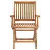 Chaises de jardin lot de 2 et coussins anthracite Bois de teck 