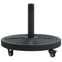 Base de Parasoleil avec Roues pour Poteaux Ø38-48 mm, 13 kg, Ronde 