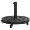 Base de Parasoleil avec Roues pour Poteaux Ø38-48 mm, 13 kg, Ronde 