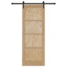 Porte coulissante Autre Marron 78 x 211 cm Bois massif en pin 