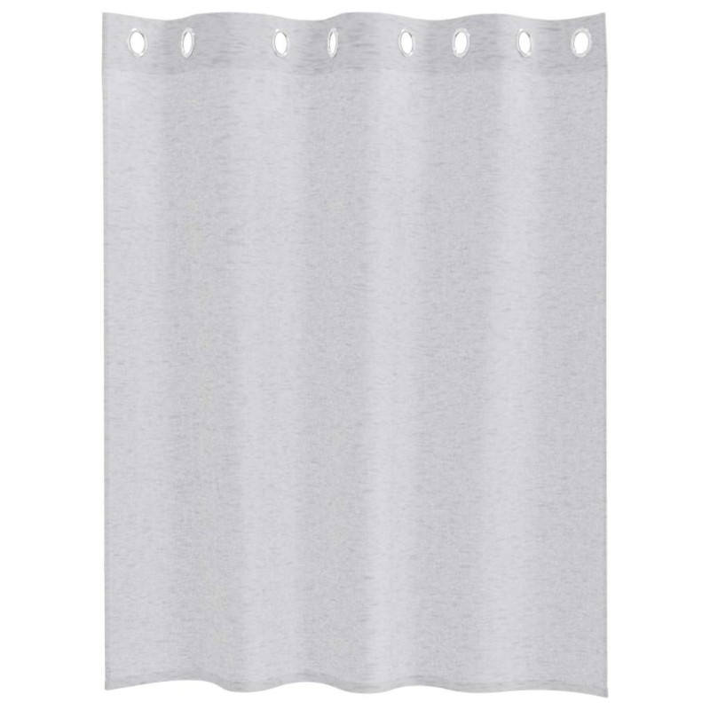 Rideaux 2 pcs Gris clair 140 x 140 cm Polyester 