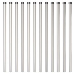 Poteaux de clôture 12 pcs Argent 110 cm Acier galvanisé 