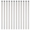 Poteaux de clôture 12 pcs Argent 110 cm Acier galvanisé 
