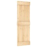 Porte coulissante et kit de quincaillerie 70x210 cm pin massif 