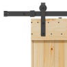 Porte coulissante et kit de quincaillerie 70x210 cm pin massif 