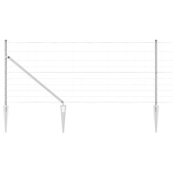 Clôture de champ 1x25 m en acier galvanisé 