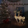 Décorations de Noël de renne Acrylique 2 pcs 120 cm Multicolore 