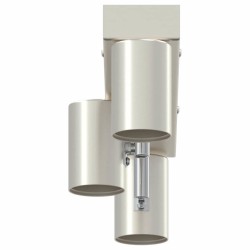 Projecteur de Plafond Réglable 3 Voies Nickel Brossé E27 