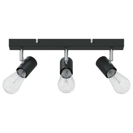 Projecteur de plafond 3 voies ajustable noir E27 