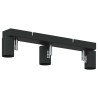 Projecteur de plafond 3 voies ajustable noir E27 