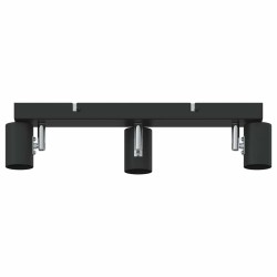 Projecteur de plafond 3 voies ajustable noir E27 