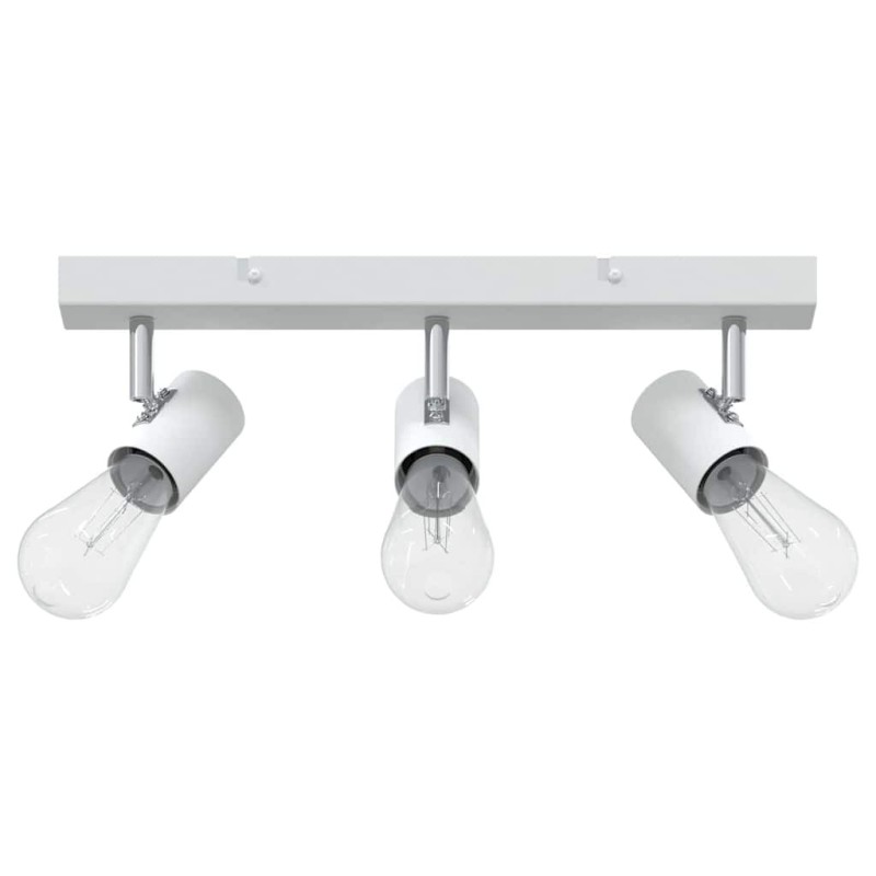 Projecteur de plafond 3 voies ajustable blanc E27 