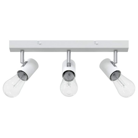 Projecteur de plafond 3 voies ajustable blanc E27 