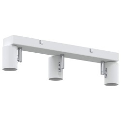 Projecteur de plafond 3 voies ajustable blanc E27 