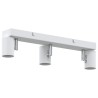 Projecteur de plafond 3 voies ajustable blanc E27 
