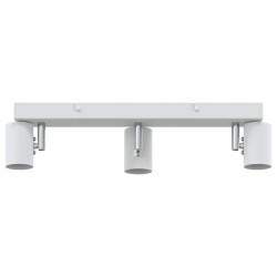 Projecteur de plafond 3 voies ajustable blanc E27 