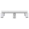 Projecteur de plafond 3 voies ajustable blanc E27 