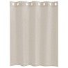 Rideaux avec des rideaux 2 pcs Sable 140 x 140 cm Polyester 