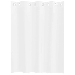 Rideaux avec des rideaux 2 pcs Blanc 140 x 140 cm Polyester 