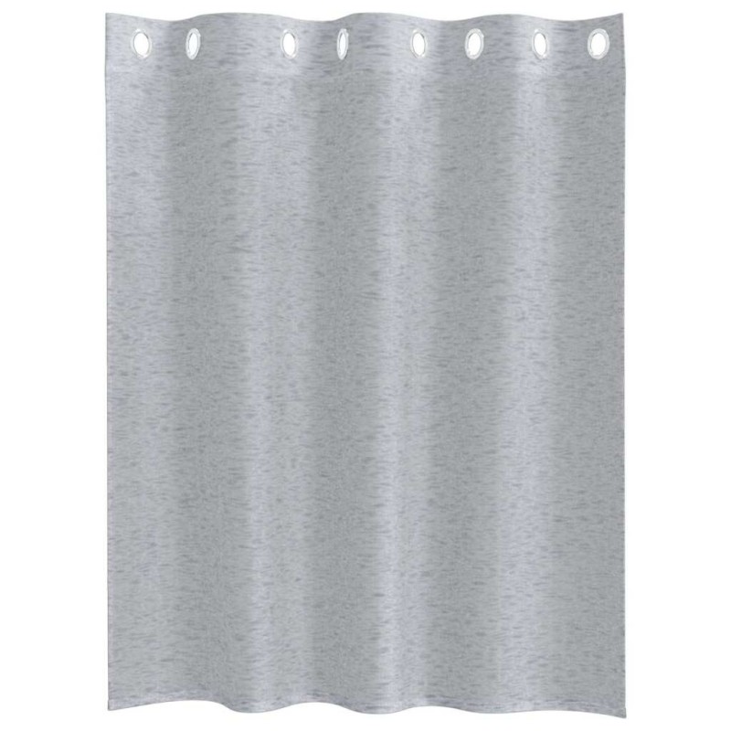 Rideaux 2 pcs Gris foncé 140 x 140 cm Polyester 