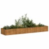 Jardinière rouillé 360x80x40 cm acier inoxydable 