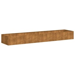 Jardinière rouillé 360x80x40 cm acier inoxydable 