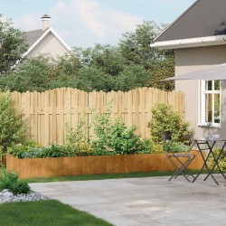 Jardinière rouillé 360x80x40 cm acier inoxydable 