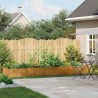 Jardinière rouillé 360x80x40 cm acier inoxydable 