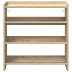 Étagère à chaussures chêne sonoma 60x25x62 cm bois d'ingénierie 