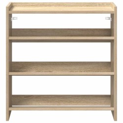 Étagère à chaussures chêne sonoma 60x25x62 cm bois d'ingénierie 