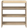 Étagère à chaussures chêne sonoma 60x25x62 cm bois d'ingénierie 