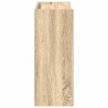 Étagère à chaussures chêne sonoma 60x25x62 cm bois d'ingénierie 