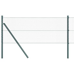 Clôture Hexagonale Verte 0,8x50 m Acier 