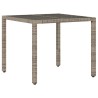 Ensemble de Salle à Manger de Jardin 3 Pièces Gris Poly Rattan 