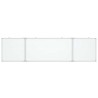 Tableau blanc magnétique pliable 160x40x1,7 cm aluminium 