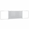 Tableau blanc magnétique pliable 160x40x1,7 cm aluminium 