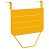 Table suspendue pliante en acier jaune 60x40 cm 