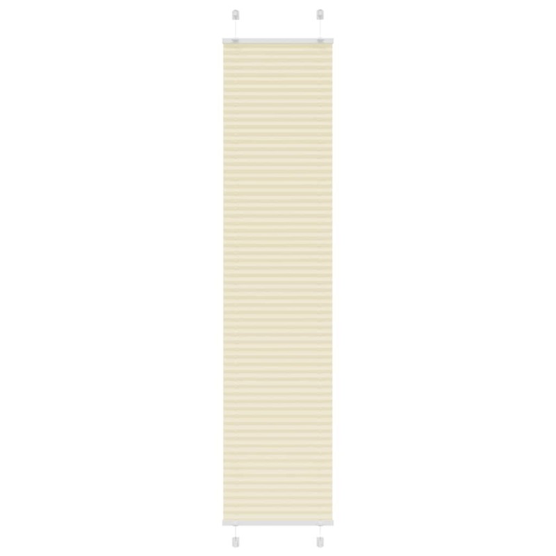 Store plissé crème 40x200 cm largeur du tissu 39,4 cm polyester 