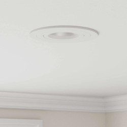 Appliques encastrées 12 pcs Rond GU10 Blanc Ø91 mm 