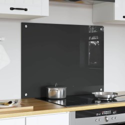 Dosseret de cuisine en gris foncé - 80x60x0.6 cm en verre trempé 