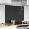 Dosseret de cuisine en gris foncé - 80x60x0.6 cm en verre trempé 