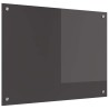 Dosseret de cuisine en gris foncé - 80x60x0.6 cm en verre trempé 