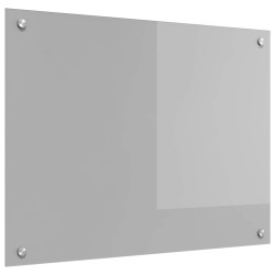 Meuble de cuisine Gris clair 80x60x0,6 cm en verre trempé 