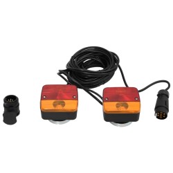 Feux de remorque 2pcs Rouge 10,5x7,5x10cm 12V ampoule classique 
