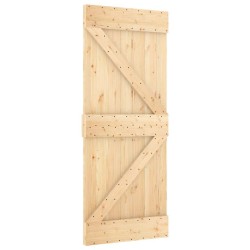 Porte coulissante et kit de quincaillerie 85x210 cm pin massif 