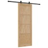 Porte coulissante avec quincaillerie 78x211 cm en bois massif de pin 