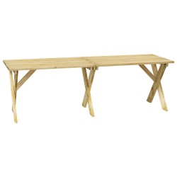 Table de jardin 220x73x70 cm Bois de pin imprégné 