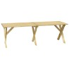 Table de jardin 220x73x70 cm Bois de pin imprégné 