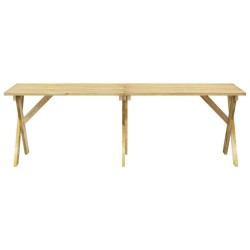 Table de jardin 220x73x70 cm Bois de pin imprégné 